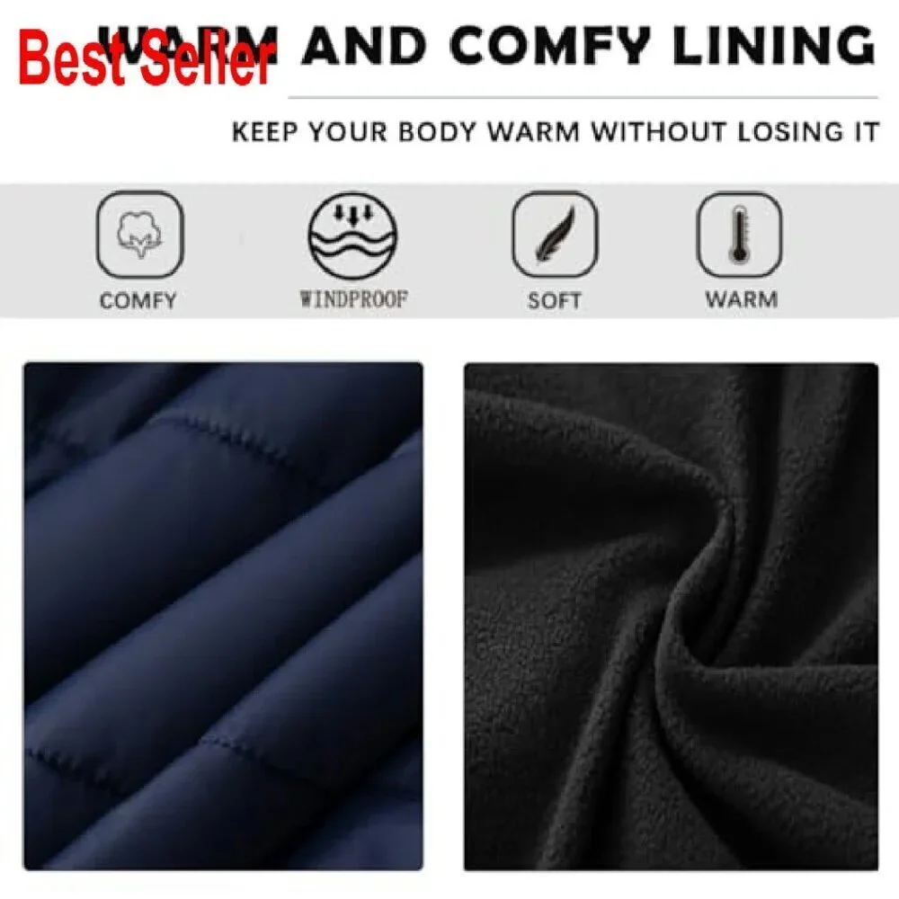 Men's Lightweight Softshell Vest Windproof Sleeveless Jacket Golf Running Hiking